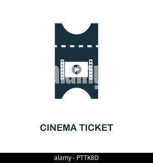 Cinema Ticket Icon Monochrome Style Design From Cinema Collection Ux And Ui Pixel Perfect Cinema Ticket Icon For Web Design Apps Software Print Stock Photo Alamy