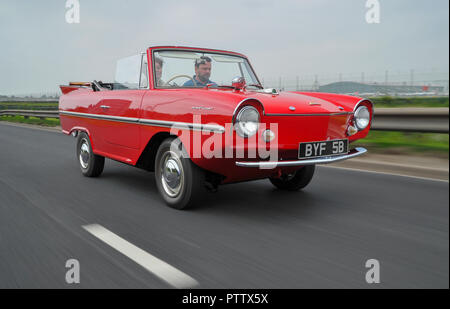 Amphicar - 1960s British amphibious car on land and water Stock Photo