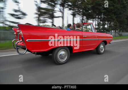 Amphicar - 1960s British amphibious car on land and water Stock Photo