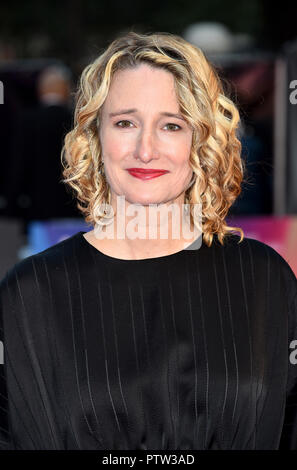 Artistic Director of the BFI London Film Festival Tricia Tuttle arriving for the 62nd BFI London Film Festival Opening Night Gala screening of Widows held at Odeon Leicester Square, London. Stock Photo