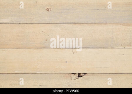 Vintage light painted rustic old wooden horizontal planks wall textured background. Faded natural wood board panel structure. Stock Photo
