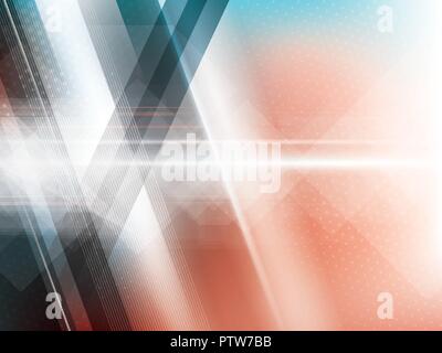 Abstract creative background of innovation and technology, mesh and texture of energy with dots, lines and bright lights. Science, technology, futuris Stock Vector