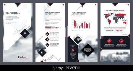 Elements of infographics for flyer template, brochure template and banner templates. Corporate prospectus, flyer leaflet, booklet design, brochure and Stock Vector