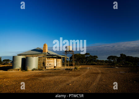 Old Shearers quarters at Koonalda Homestead, Old Eyre Highway, Nullarbor National park South Australia Stock Photo