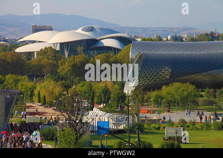 Georgia, Tbilisi, Public Service Hall, Rike Park, Rike Concert Hall, Stock Photo