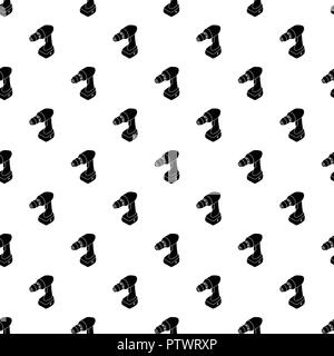 Cordless drill pattern vector seamless Stock Vector