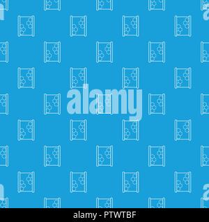 Honeycomb on wood pattern vector seamless blue Stock Vector