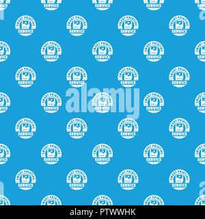 Smart printing service pattern vector seamless blue Stock Vector
