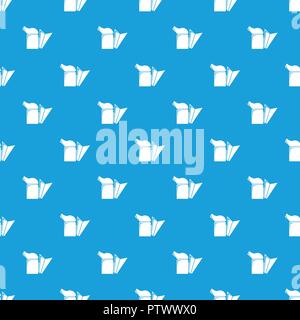 Beehive smoker pattern vector seamless blue Stock Vector