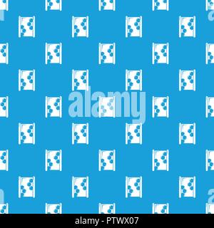 Honeycomb wood pattern vector seamless blue Stock Vector