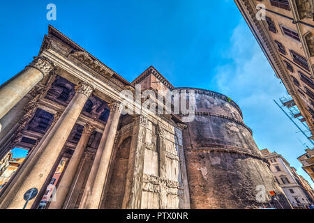 world famous Pantheon in Rome, Italy Stock Photo