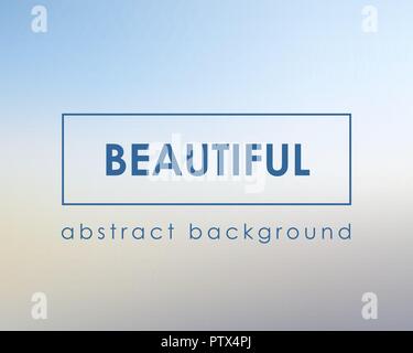 Beautiful light blue blur background boken. Vector illustration. Stock Vector