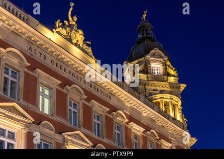 Alte Oberpostdirektion building at Stephansplatz, Hamburg, Germany, Europe Stock Photo