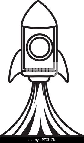rocket start up icon Stock Vector