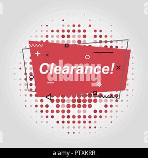 Red flat speech bubble shaped banners, stock vector Stock Vector