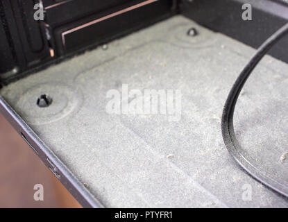 Dusty computer system unit Stock Photo