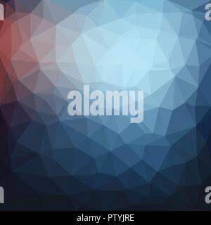 Light blue dark vector Low poly crystal background. Polygon design pattern. Low poly illustration background. Stock Vector