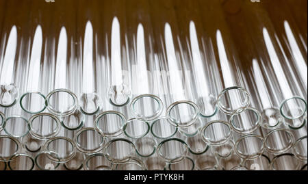 Glass medical test tubes Stock Photo