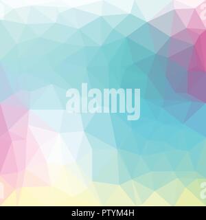 Light pastel color vector Low poly crystal background. Polygon design pattern. Low poly illustration background. Stock Vector