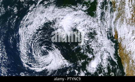 Hurricane from space. Satellite view. Elements of this image furnished by NASA Stock Photo