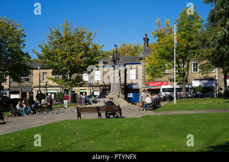 Norfolk Square in the centre of Glossop, Derbyshire, England, UK. Stock Photo