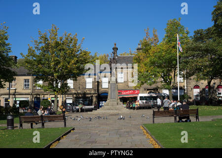 Norfolk Square in the centre of Glossop, Derbyshire, England, UK. Stock Photo