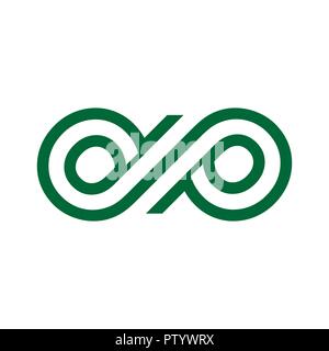 Custom Infinite DP Lettermark Initials Unlimited Vector Symbol Graphic Logo Design Stock Vector