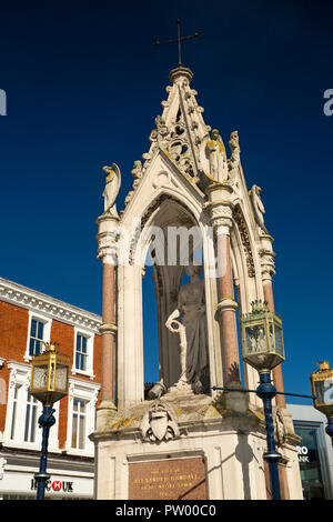 UK, Kent, Maidstone, Town Centre, High Street, Queen Victoria 1862 Jubilee monument, a gift of High Sheriff Andrew Randall Stock Photo