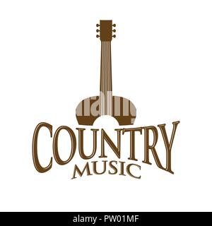 Country Music Sign Vector Symbol Graphic Logo Design Stock Vector