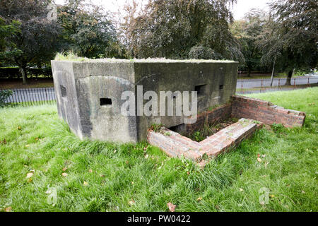 clarke gardens pillbox in the grounds of allerton hall Liverpool ...