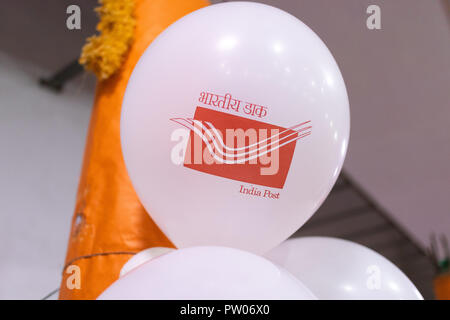 Hyderabad, India. 28th September,2018 India Post branded balloons at Salarjung Museum in Hyderabad,India Stock Photo