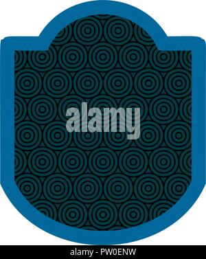 shield with circular pattern Stock Vector