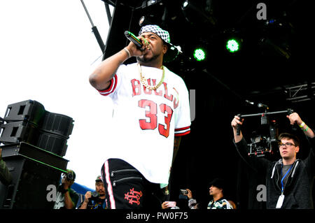 The Breaks Vol. II Festival Concert in Chicago at Toyota Park on September 8, 2018  Featuring: Twista Where: Bedford Park, Illinois, United States When: 08 Sep 2018 Credit: Adam Bielawski/WENN.com Stock Photo