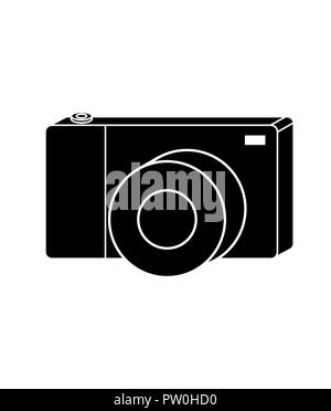 Photo camera or dslr vector symbol or sign isolated design Stock Vector