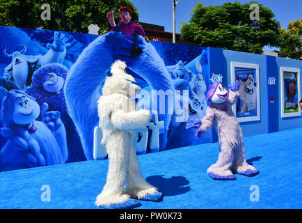 all Feet carpet attends the premiere of Warner Bros. Pictures' 'Smallfoot at the Regency Village Theatre on September 22, 2018 in Westwood, California. Stock Photo