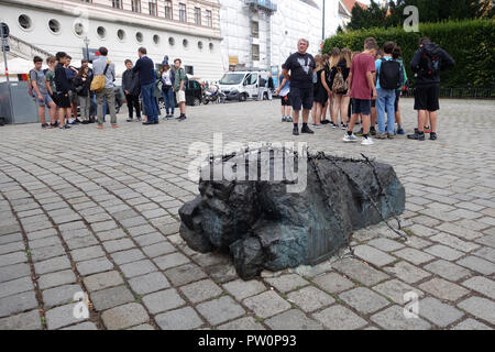 Vienna Austria The Gates of Violence Memorial against War and Fascism in Albertinaplatz Vienna Stock Photo