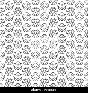 Art Deco hexagonal seamless vintage wallpaper pattern Stock Vector