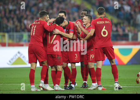 Chorzow, Poland. 11th Oct 2018. UEFA Nations League 2019: Poland - Portugal  o/p Robert Lewandowski Credit: Marcin Kadziolka/Alamy Live News Stock Photo  - Alamy