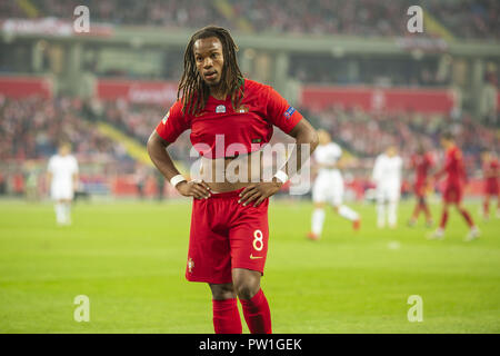 Katowice, Poland. 11th Oct, 2018. Portugal's player Renato Sanches seen during the match between Poland and Portugal for the UEFA Nations League, at Slaski Stadium, in ChorzÃ³w, Poland.Final Score: Poland 2-3 Portugal Credit: Diogo Baptista/SOPA Images/ZUMA Wire/Alamy Live News Stock Photo