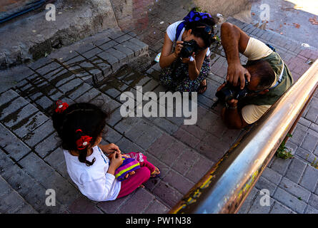 05/15/2018,Kadifekale,Izmir,Turkey,photographers photographed children on the street Stock Photo