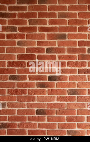 Brick wall of red brick. Creative vintage background. Stock Photo