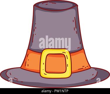 Vintage hat drawing Stock Vector