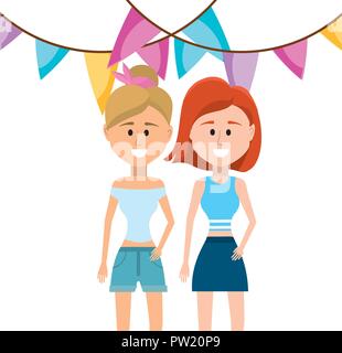 People party cartoons Stock Vector