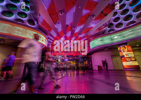 June 23, 2014, Las Vegas, USA - Entrance to Planet Hollywood Resort and Casino on colorful Las Vegas Strip, United States of America Stock Photo