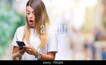 Young beautiful arab woman over isolated background Stock Photo