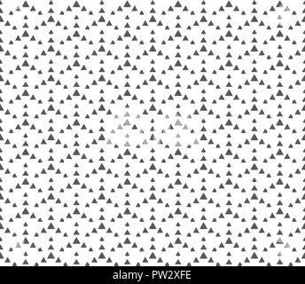 Abstract triangle geometric Seamless pattern . Repeating geometric Black and white texture. Stock Vector