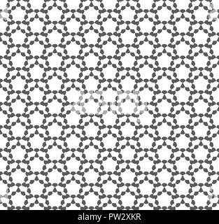 Abstract hexagon geometric Seamless pattern . Repeating geometric Black and white texture. Stock Vector