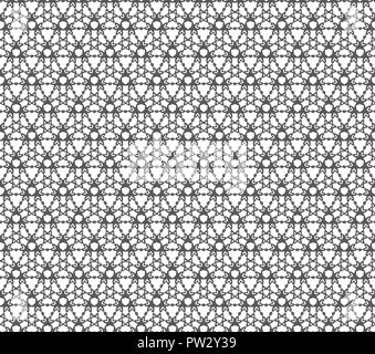 Abstract geometric Seamless pattern . Repeating geometric Black and white texture. Stock Vector