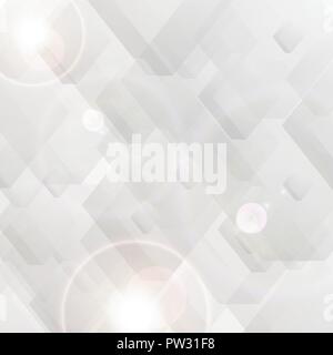 Grey tech polygon abstract background. Geometric vector design Stock Vector