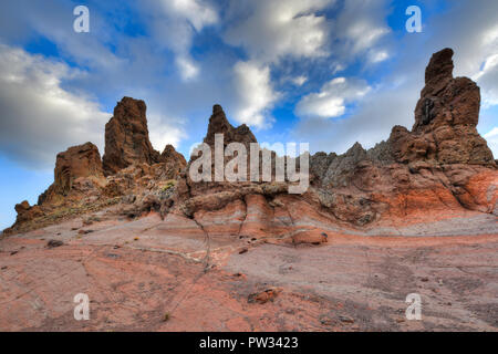 Los Roques de Garcia, Las Cañadas, Teide National Park, Tenerife, Canary Islands, Spain Stock Photo